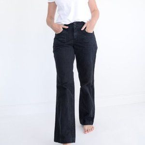 Vintage Cotton Ginny Black Low Rise  Straight Leg Black Pants Size Small